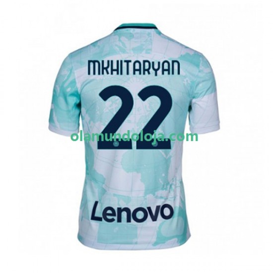 Camisola Inter de Milão Henrikh Mkhitaryan 22 Homem Equipamento Segundo 2022-2023 Manga Curta